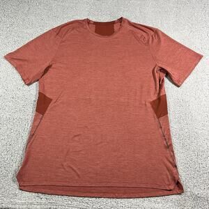 Lululemon Shirt Mens XL Red Fast Free Performance Lightweight Gym